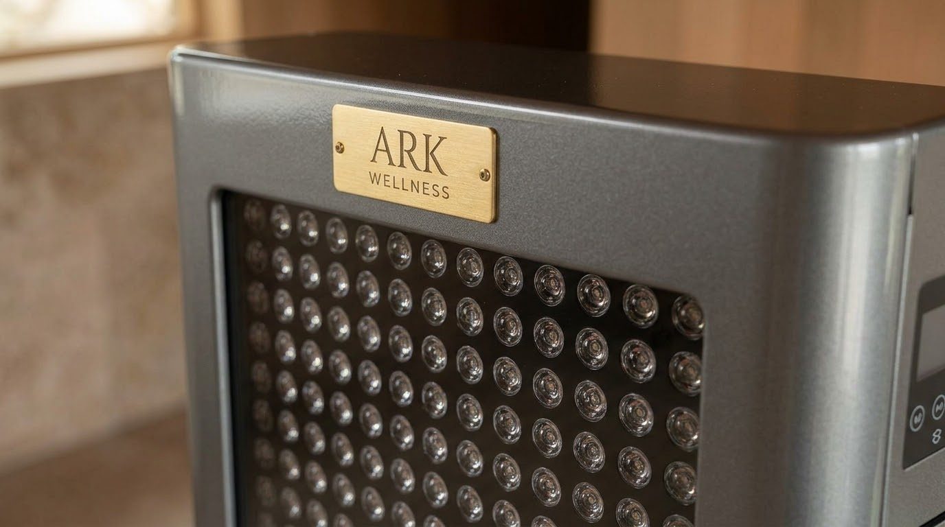 The gold ARK badge on a Graystone panel