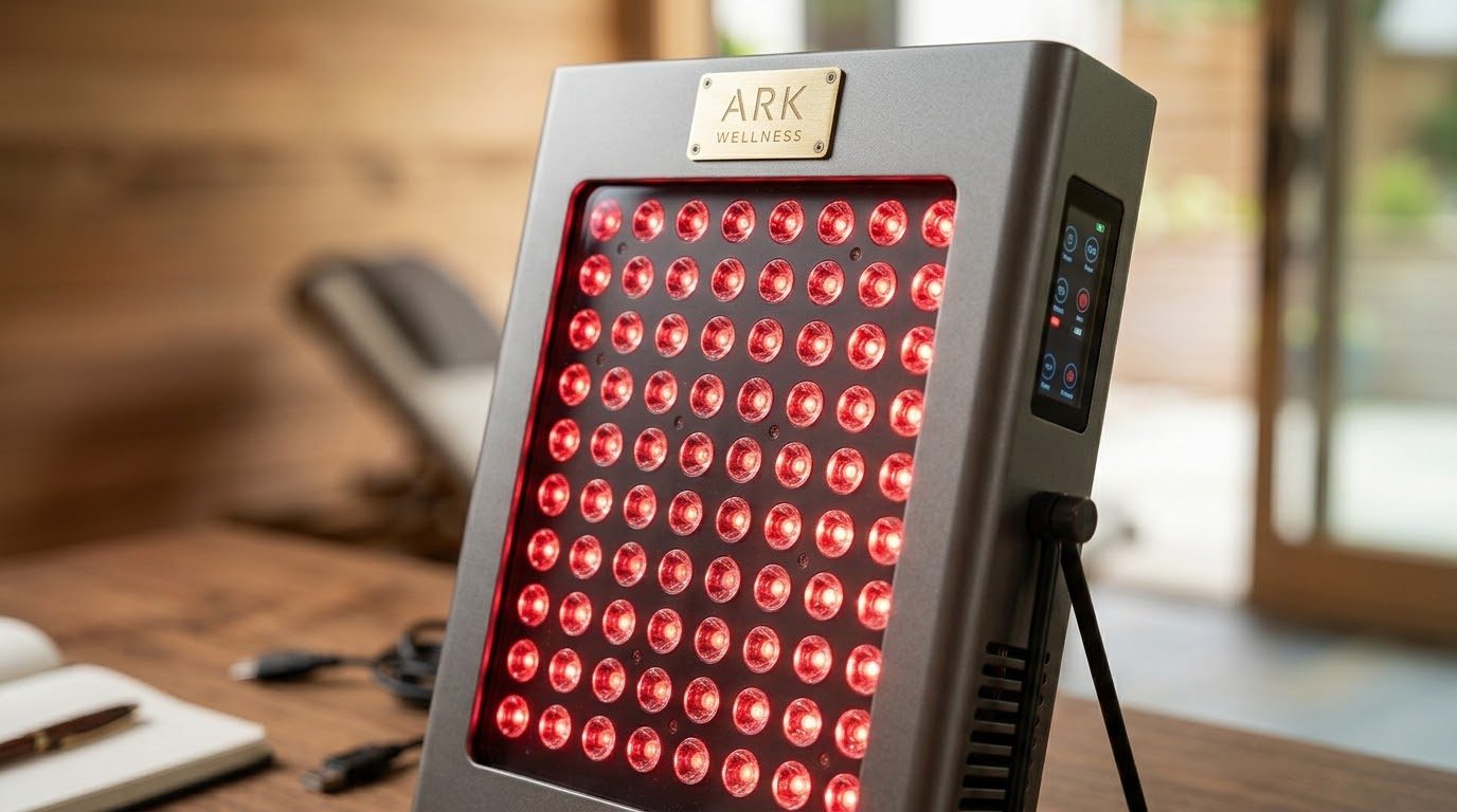 Graystone 500 glowing red on a wooden desk